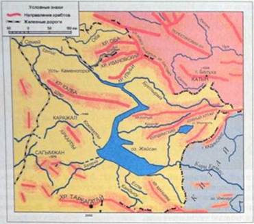 области казахстана схема