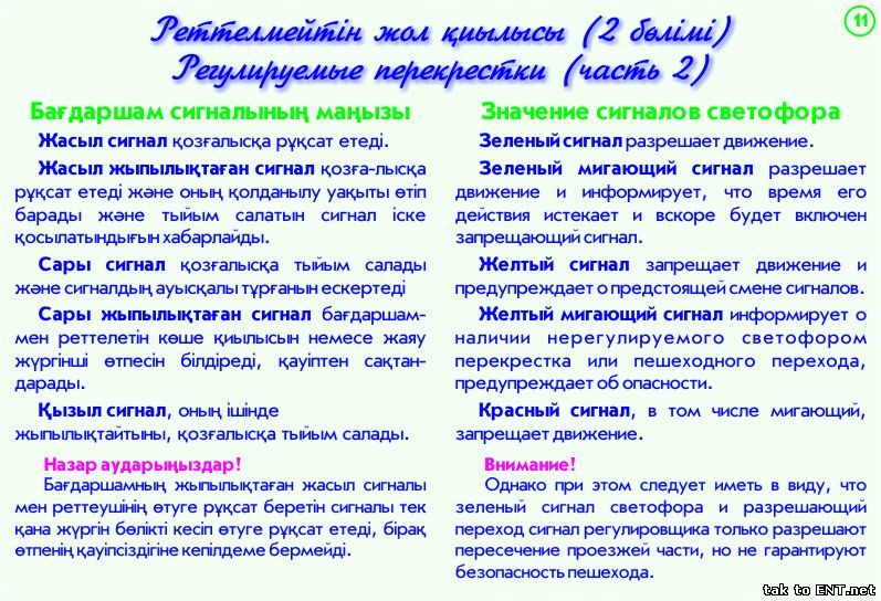 11. Регулируемые перекрестки - 2 часть-Реттелмейтін жол қиылысы бөлімі 2